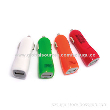2014 Fancy design duck single-port USB car charger, 1A current